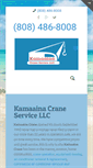 Mobile Screenshot of kamaainacrane.com